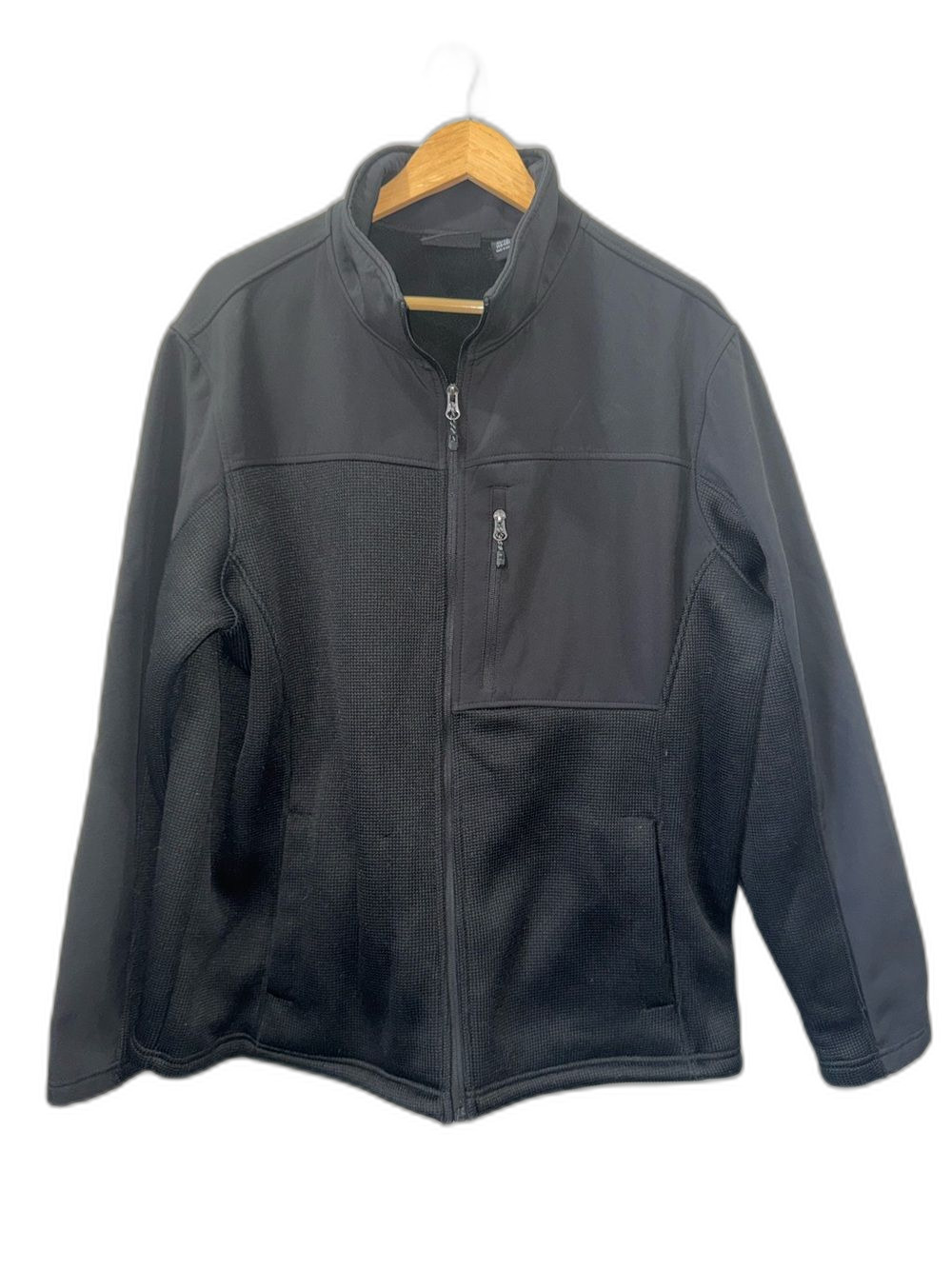 Swiss Tech Jacket Men's XL Lightweight Zip-Up Black Pockets!
